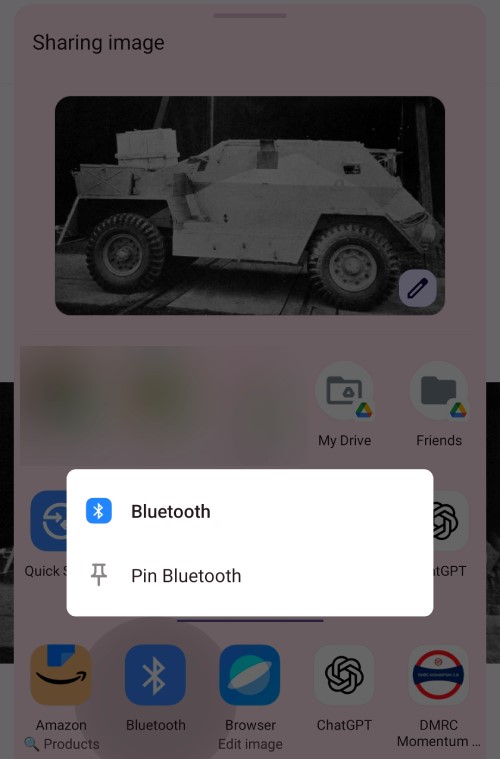 Select the files you want to share